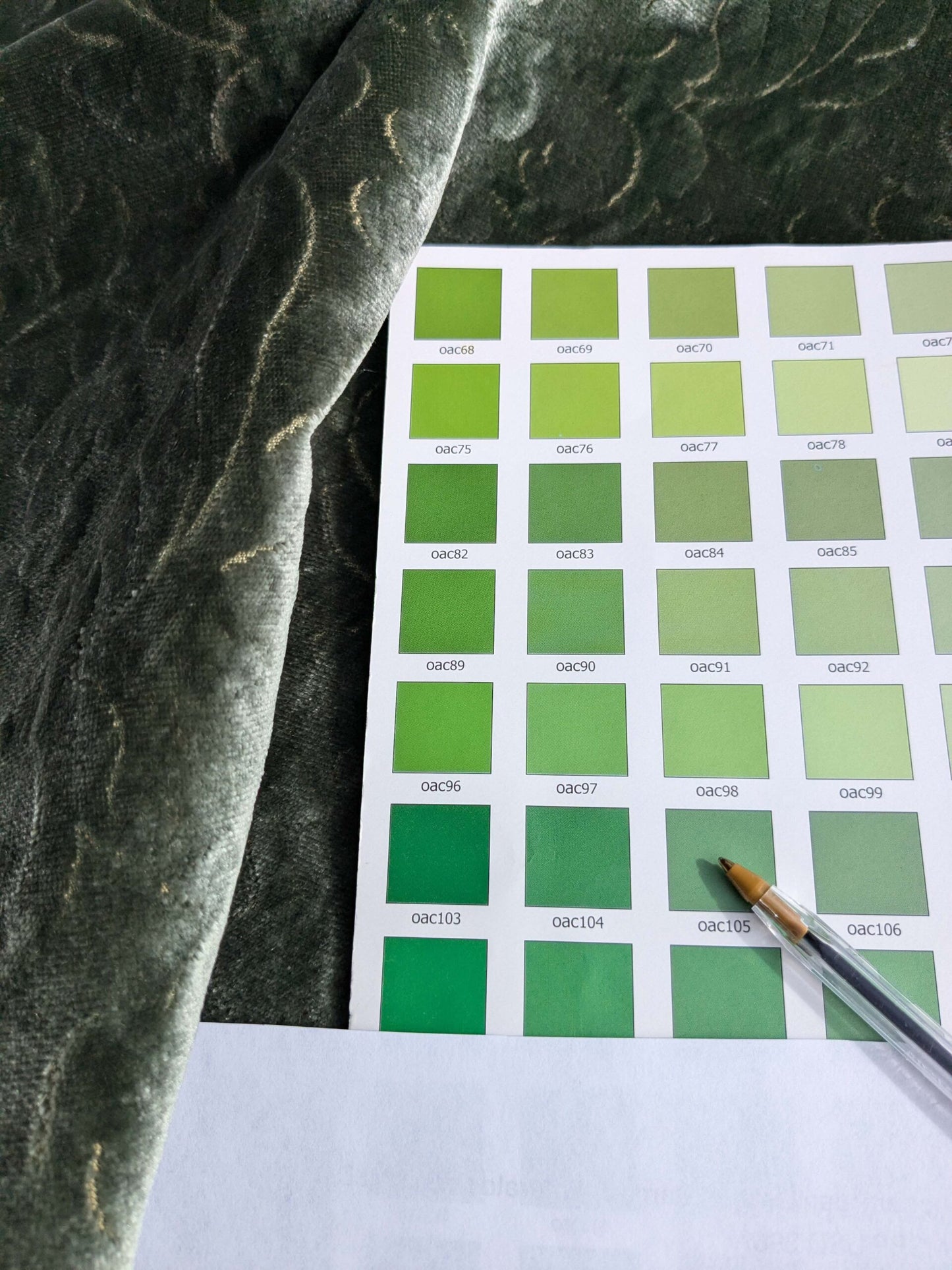 Palazzo Grassi Silk Velvet &amp; Cut Velvet Silvery Green Renaissance Damask MSRP $1000+/yard