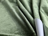 Istanbul Paisley  100% Silk Gaufrage Velvet Gentle Spring Green MSRP USD 1000+/yard