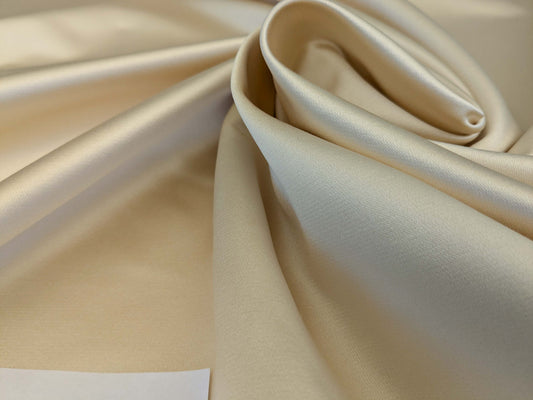 Mirror Mirror Radiant 100% Silk Duchess Satin Creme MSRP 400+/y Wedding