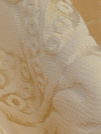 2 EV51 1.2y x 51"W Length  Scalamandre Lelievre Carrousel Lotus Yellow Damask Jacquard MSRP USD 892/y