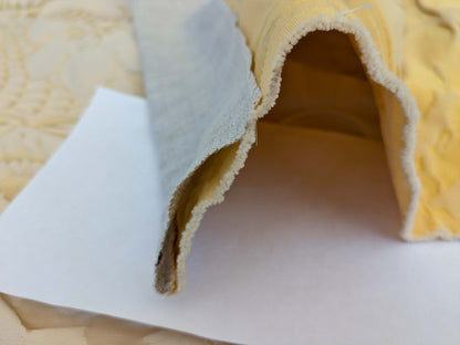 2 EV51 1.2y x 51"W Length  Scalamandre Lelievre Carrousel Lotus Yellow Damask Jacquard MSRP USD 892/y