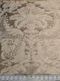 4 EV51 1.2y x 51"W Length  Scalamandre Lelievre Carrousel Muscade Light Brown White Damask Jacquard MSRP USD 892/y