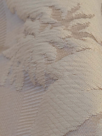 4 EV51 1.2y x 51"W Length  Scalamandre Lelievre Carrousel Muscade Light Brown White Damask Jacquard MSRP USD 892/y