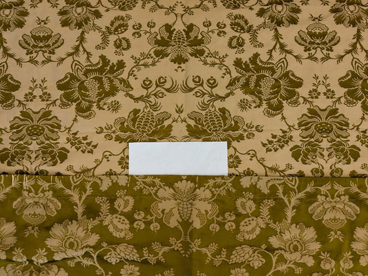 6 EV51 2.4y x 51"W Length Scalamandre Tassinari and Chatel Meillant Bronze Brown Damask Historic MSRP USD 690/yard