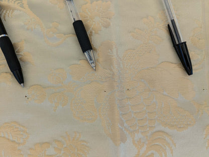 7 EV51 2.4y x 51"W Length Scalamandre Tassinari and Chatel Meillant Vert De Gris Gray Damask Historic MSRP USD 690/yard