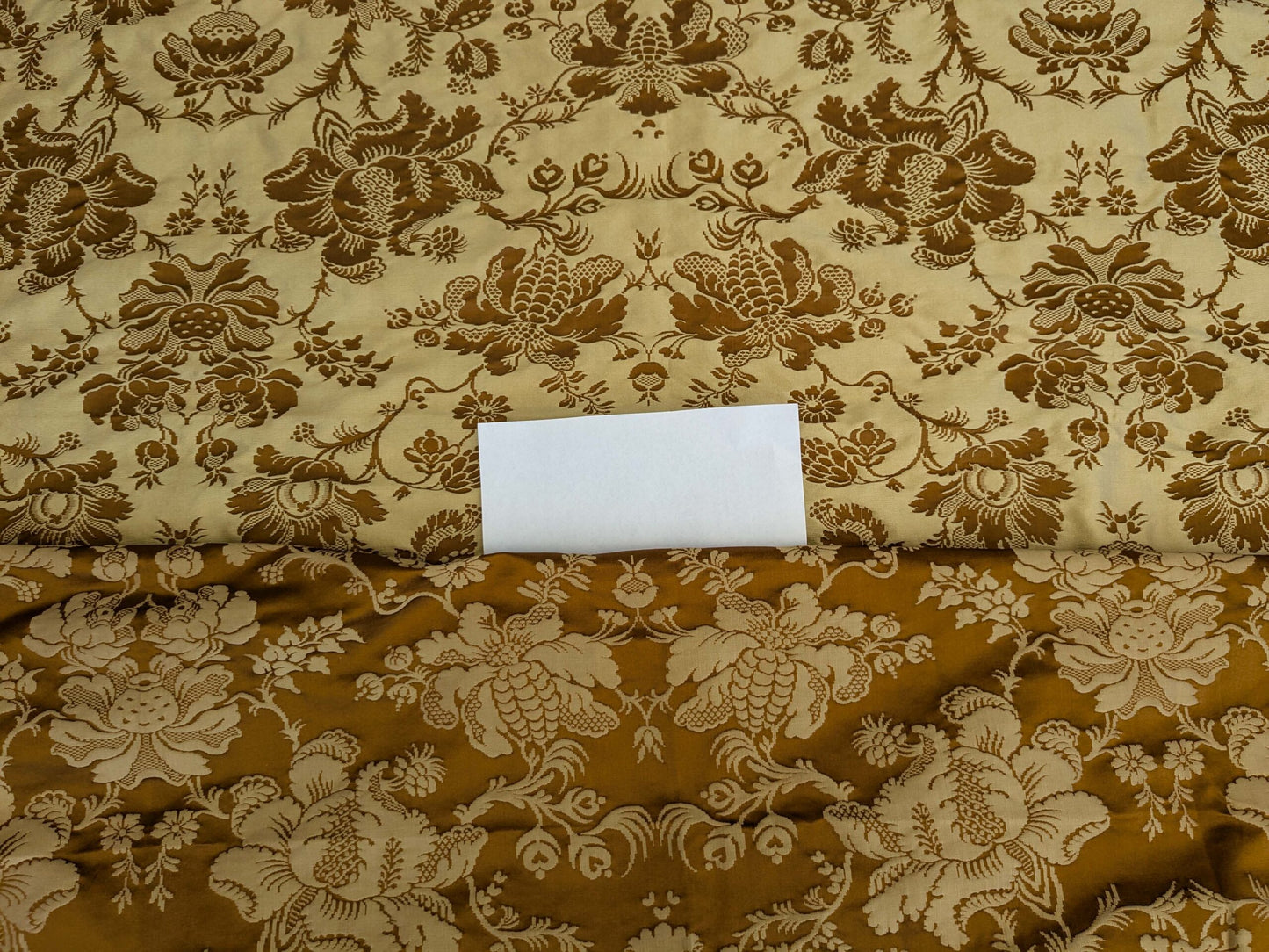 8 EV51 2.4y x 51"W Length Scalamandre Tassinari and Chatel Meillant Ecaille Brown Damask Historic MSRP USD 690/yard