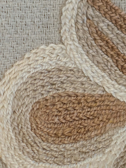 10 EV51 2.4y x 52"w Length Scalamandre Embroidery Cindia Wool Celadon Ivory Floral Botanical