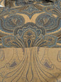 11 EV51 2.4y x 60"w Length Scalamandre Old World Weavers Balraj Blue Brown Paisley Novelty Linen MSRP USD 384/y