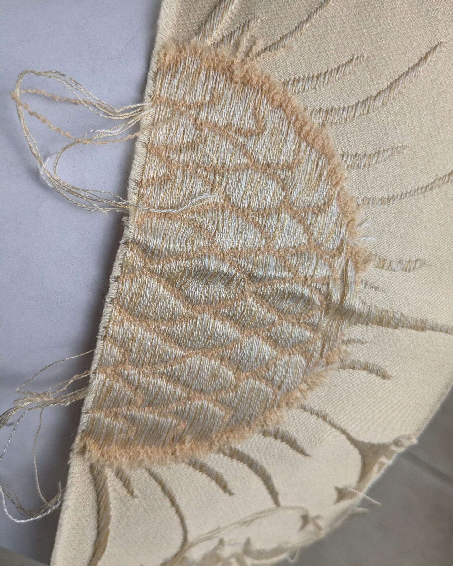 Scalamandre Bouquet Damask Classic Grand Cream Ivory Damask MSRP USD 512