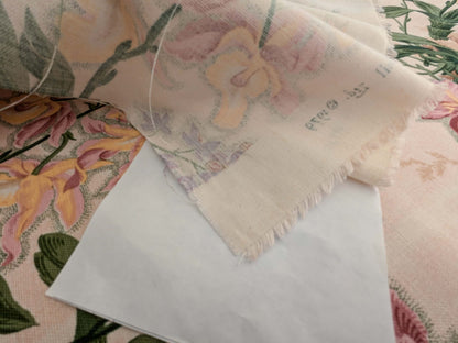 By yard Scalamandre Marlyn Park Fh Multi/peach Linen MSRP USD 188/Y