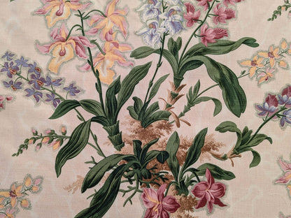 By yard Scalamandre Marlyn Park Fh Multi/peach Linen MSRP USD 188/Y