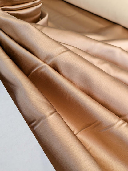 Mirror Mirror Radiant 100% Silk Duchess  Satin Pink Petal Antique Tea Rose MSRP 400+ Wedding