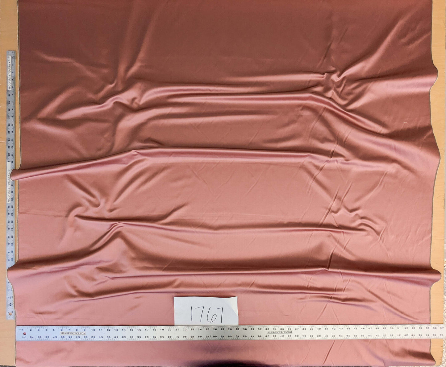 Mirror Mirror Radiant 100% Silk Duchess Satin Rose Floral Pink MSRP 400+ Wedding