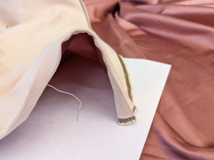 Mirror Mirror Radiant 100% Silk Duchess Satin Rose Floral Pink MSRP 400+ Wedding