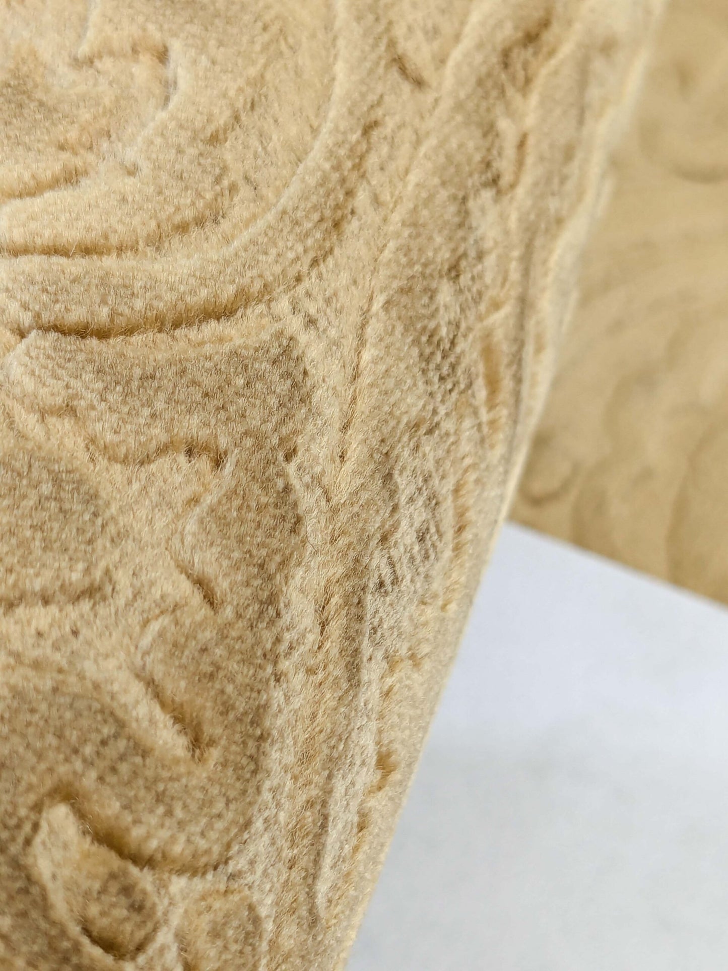 Istanbul Paisley 100% Silk Cut Velvet Antique Gold  MSRP USD 1000+/yard