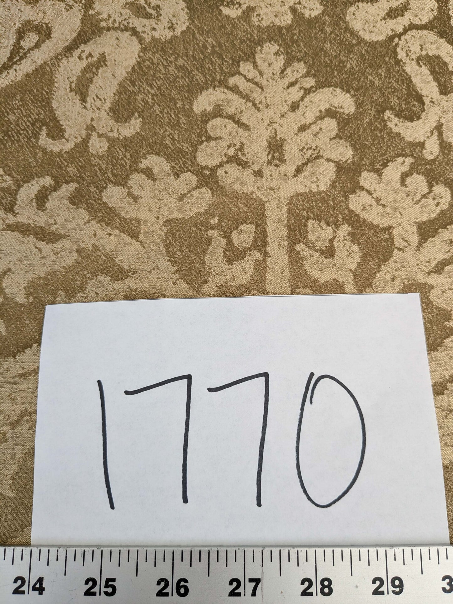 Chinoisery Flower in Vase Bronze Age 100% Silk Damask Gold  Radiance! Highest Quality MSRP USD 400+/Yard