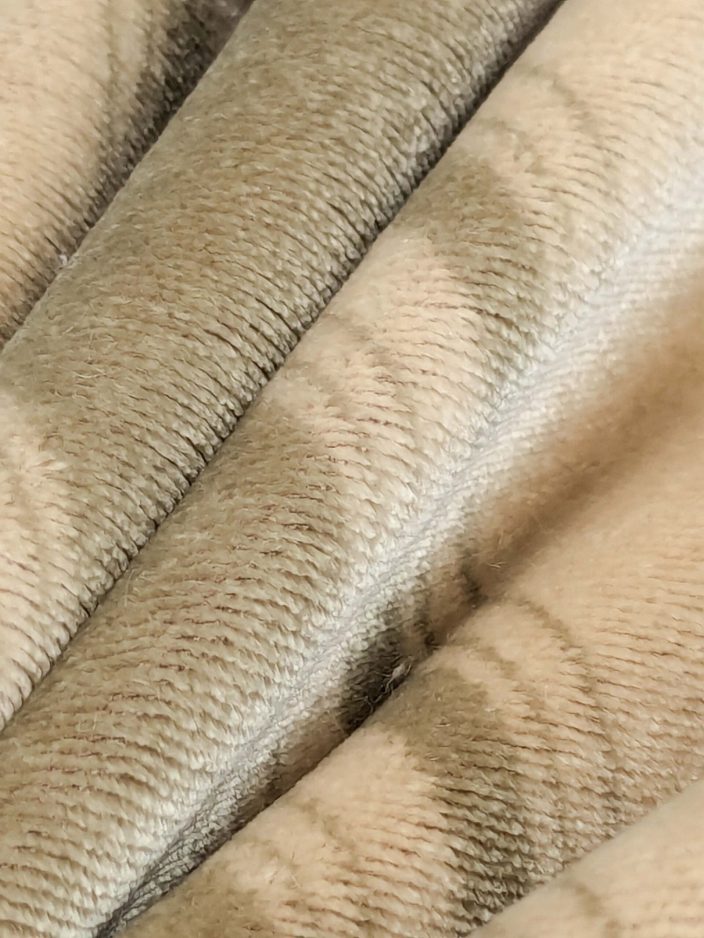 Abby Stripe Silk Velvet Sage Green Beige from Italy MSRP USD819/yard