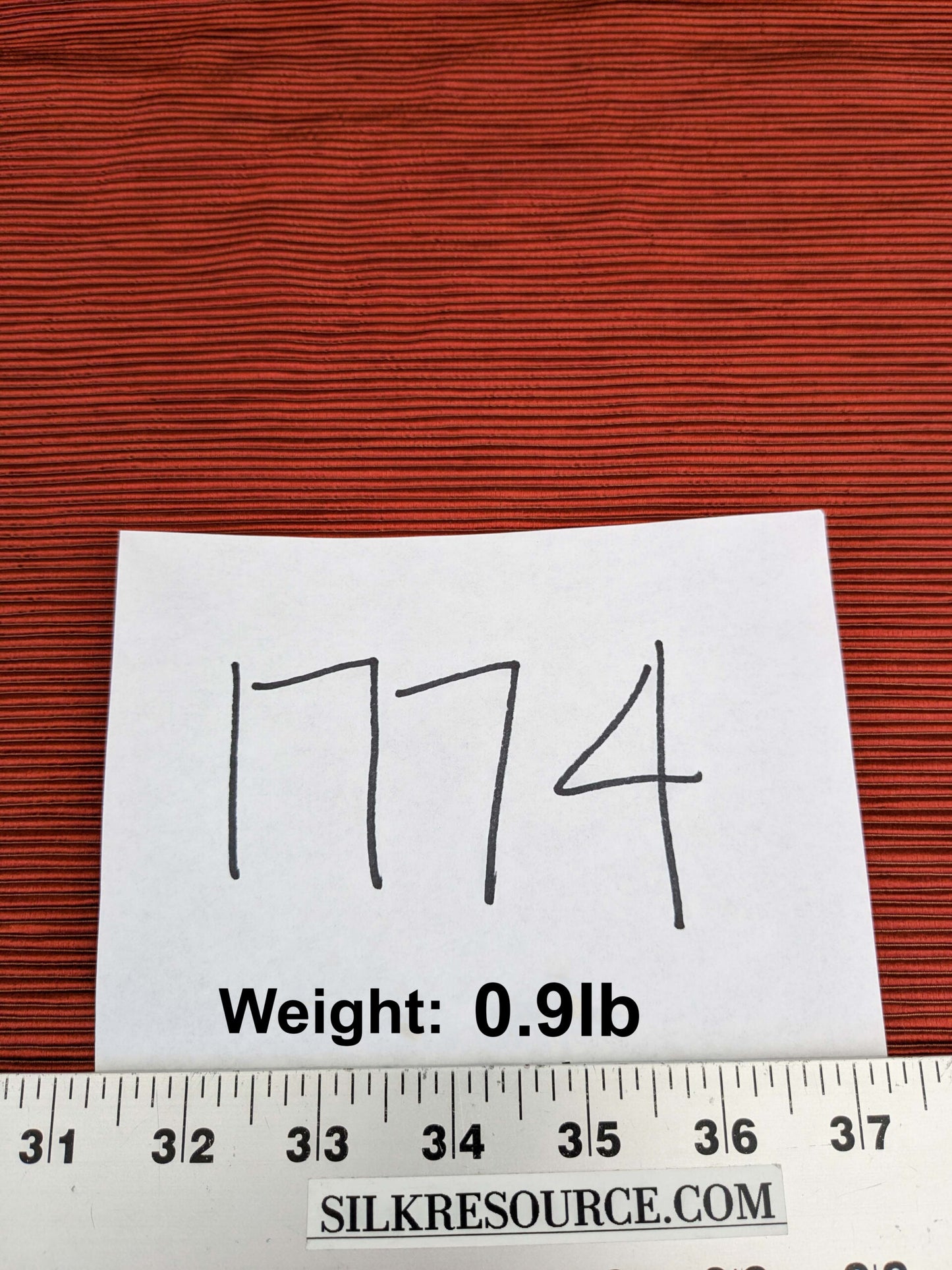 Tapestry Silk Ottoman Wide Ribbed Haute Red Juicy MSRP USD 600+/Yard