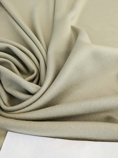 Mongolian steppe Wool Cashmere Blend Muted Celery Green MSRP USD 824/yard