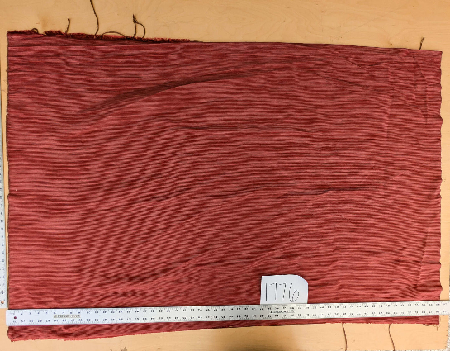 Tapestry Silk Ottoman Wide Ribbed Hot Crisp Red MSRP USD 600+/Yard