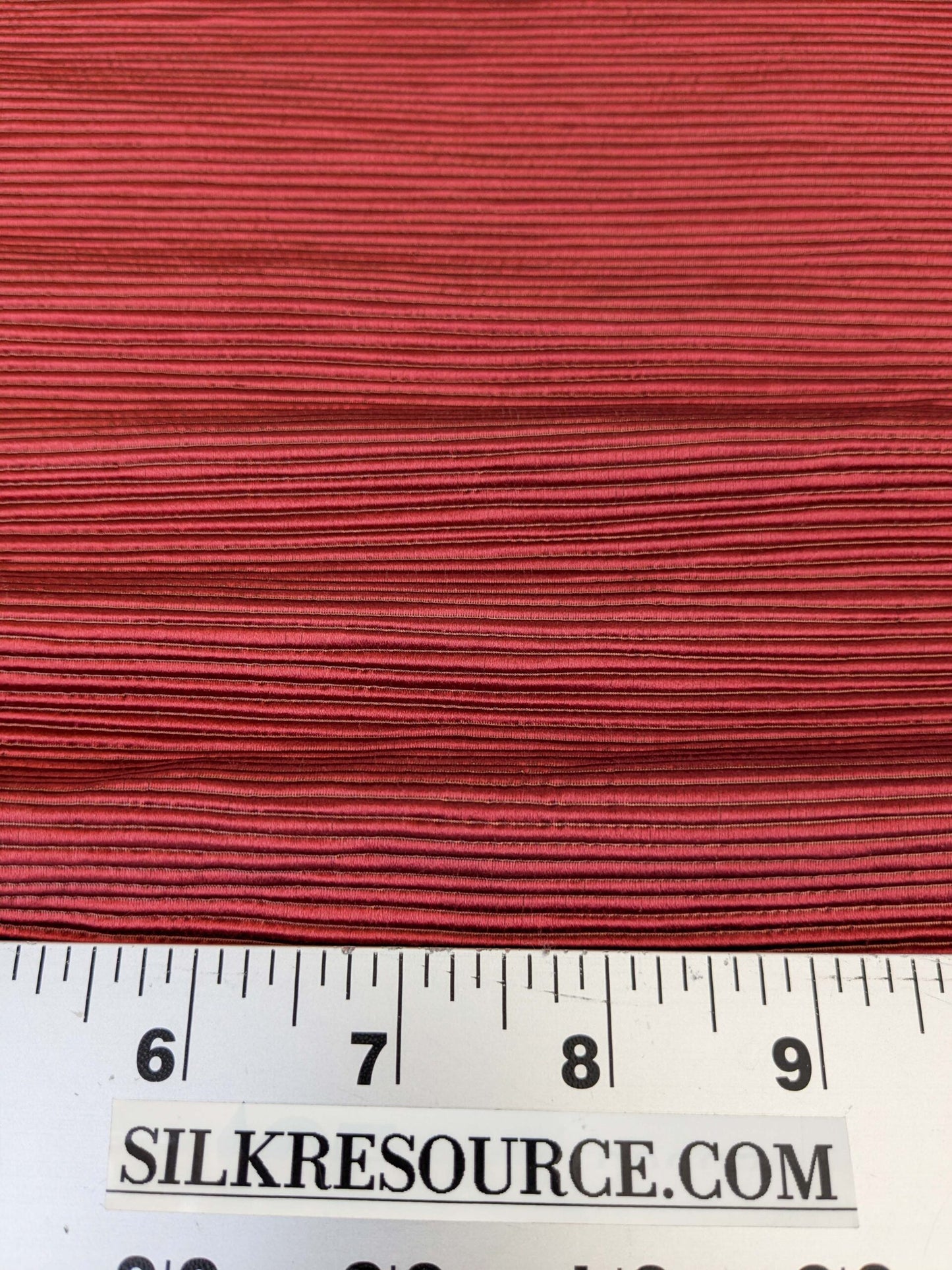 Tapestry Silk Ottoman Wide Ribbed Hot Crisp Red MSRP USD 600+/Yard