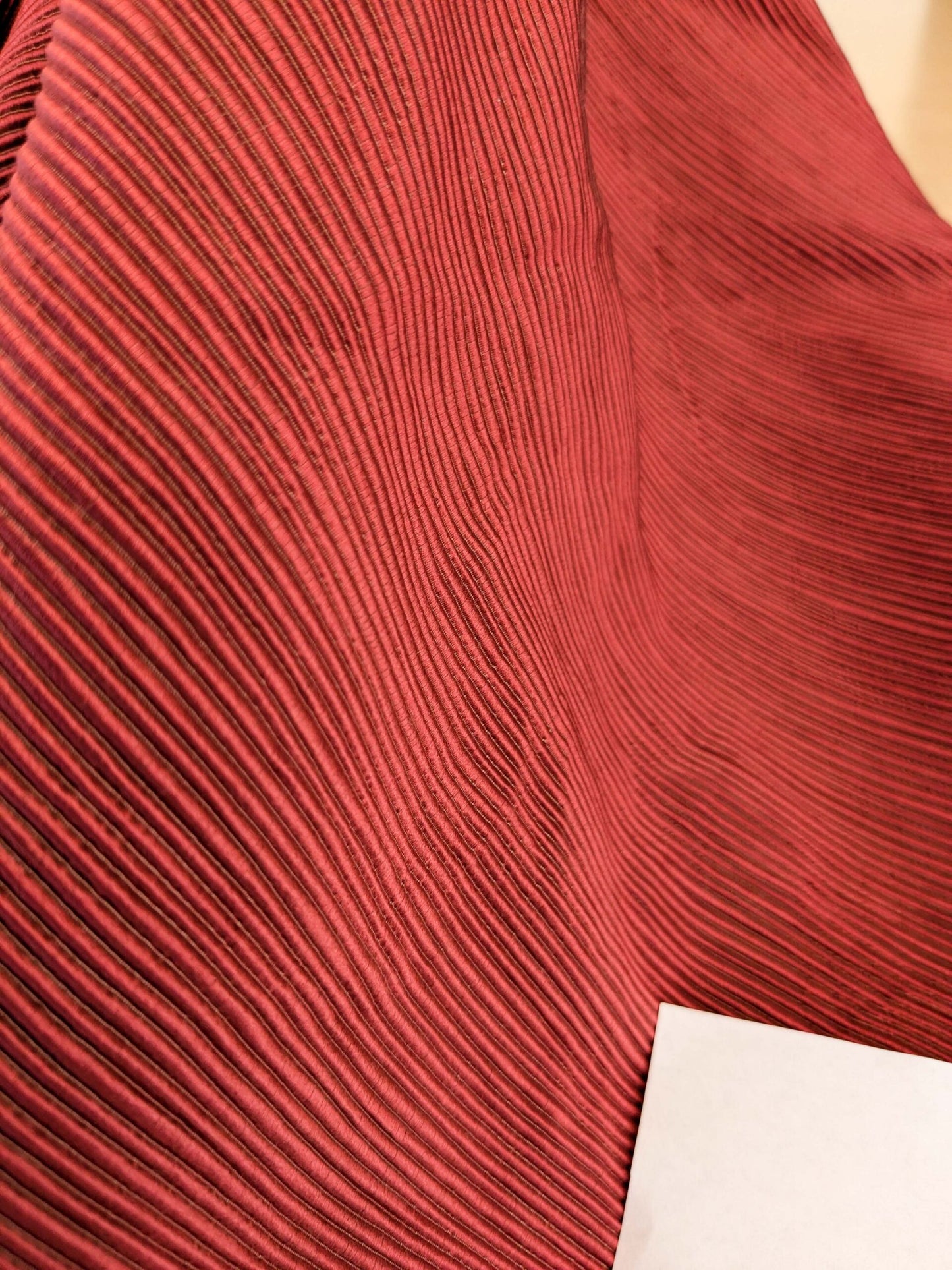 Tapestry Silk Ottoman Wide Ribbed Hot Crisp Red MSRP USD 600+/Yard