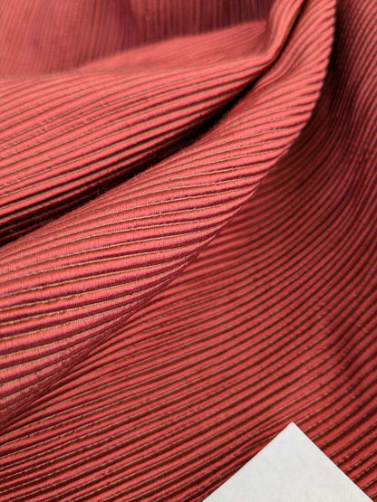 Tapestry Silk Ottoman Wide Ribbed Hot Crisp Red MSRP USD 600+/Yard