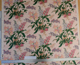 By yard Scalamandre Marlyn Park Peach Cotton Floral MSRP USD 188/Y