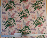 By yard Scalamandre Marlyn Park Peach Cotton Floral MSRP USD 188/Y