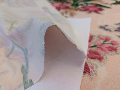 By yard Scalamandre Marlyn Park Peach Cotton Floral MSRP USD 188/Y