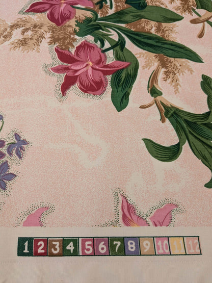 By yard Scalamandre Marlyn Park Peach Cotton Floral MSRP USD 188/Y