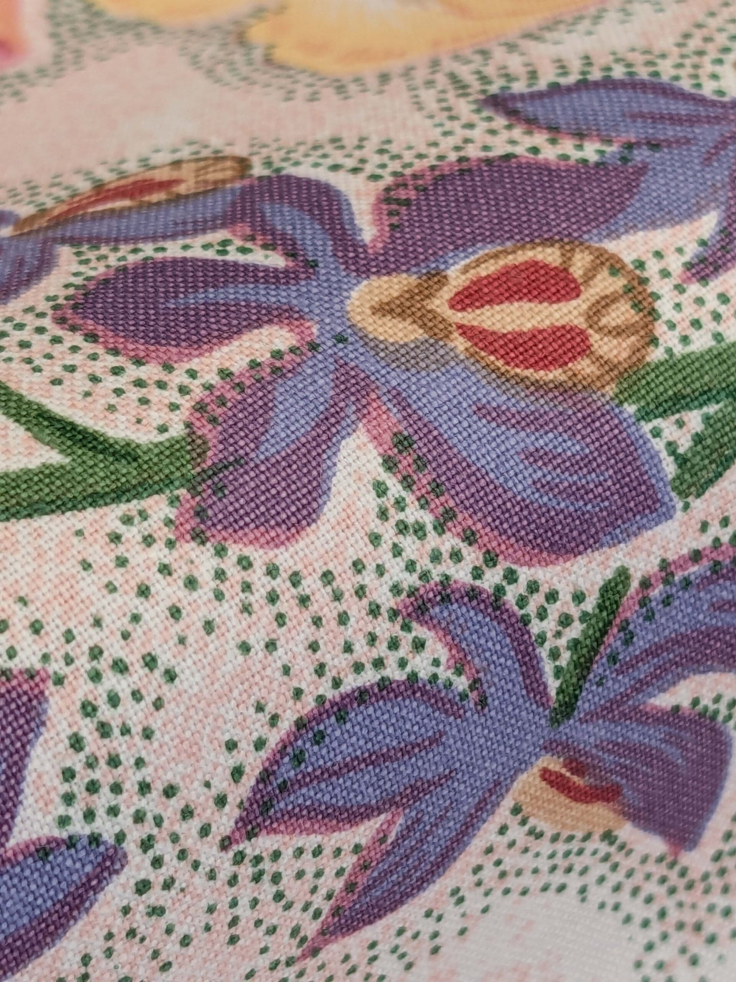 By yard Scalamandre Marlyn Park Peach Cotton Floral MSRP USD 188/Y