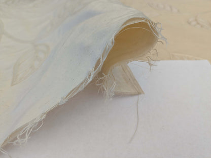 By Yd Kravet Overlay Silk Vine In Honey Cream White Double Silk Organza with Embroidery MSRP USD 250/y