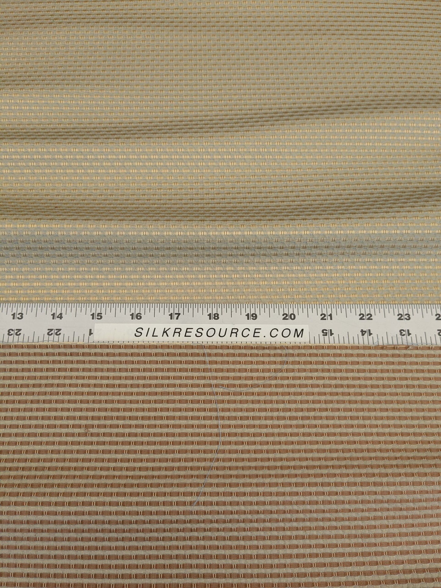 Scalamandre  Livia Madonna Blue &amp; Gold Silk Cotton Damask Mini Dot Texture Scalamandre MSRP USD 408/Y