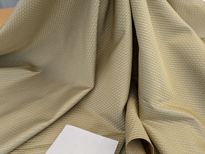 Scalamandre  Livia Madonna Blue &amp; Gold Silk Cotton Damask Mini Dot Texture Scalamandre MSRP USD 408/Y