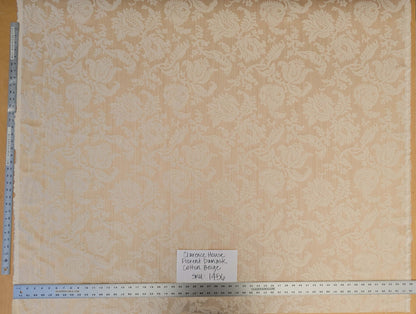 Clarence House Florent Damask Cotton Beige Pale Gold Italian Damask Pomegranate MSSP USD220/y