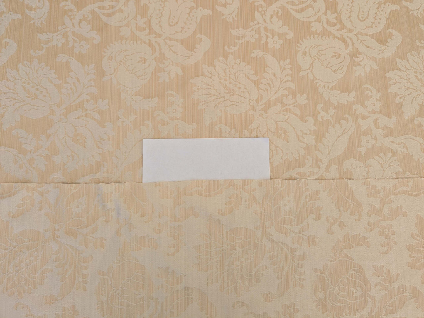 Clarence House Florent Damask Cotton Beige Pale Gold Italian Damask Pomegranate MSSP USD220/y