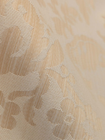 Clarence House Florent Damask Cotton Beige Pale Gold Italian Damask Pomegranate MSSP USD220/y