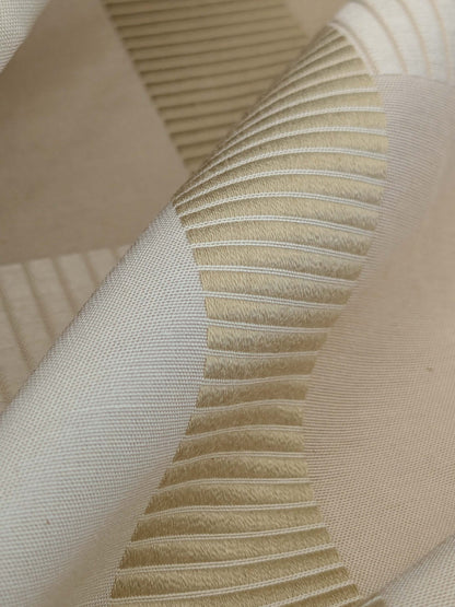 Bty Hiend Schumacher Early Fall Italian Silk Linen Gold Vanilla White Plaid MSRP USD 200+/y