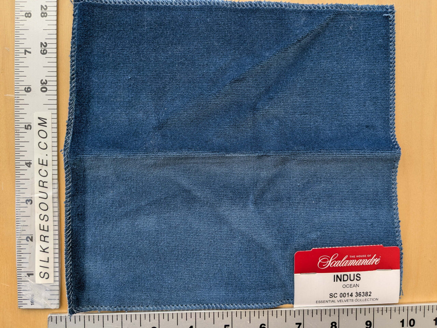 Special Order Scalamandre Indus Ocean Blue Plain Solid Cotton MSRP USD 240/y