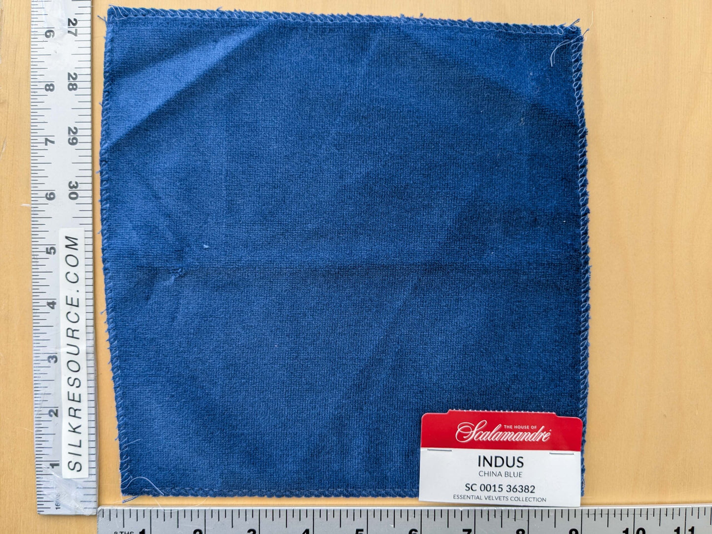 Special Order Scalamandre Indus China Blue Plain Solid Cotton MSRP USD 240/y