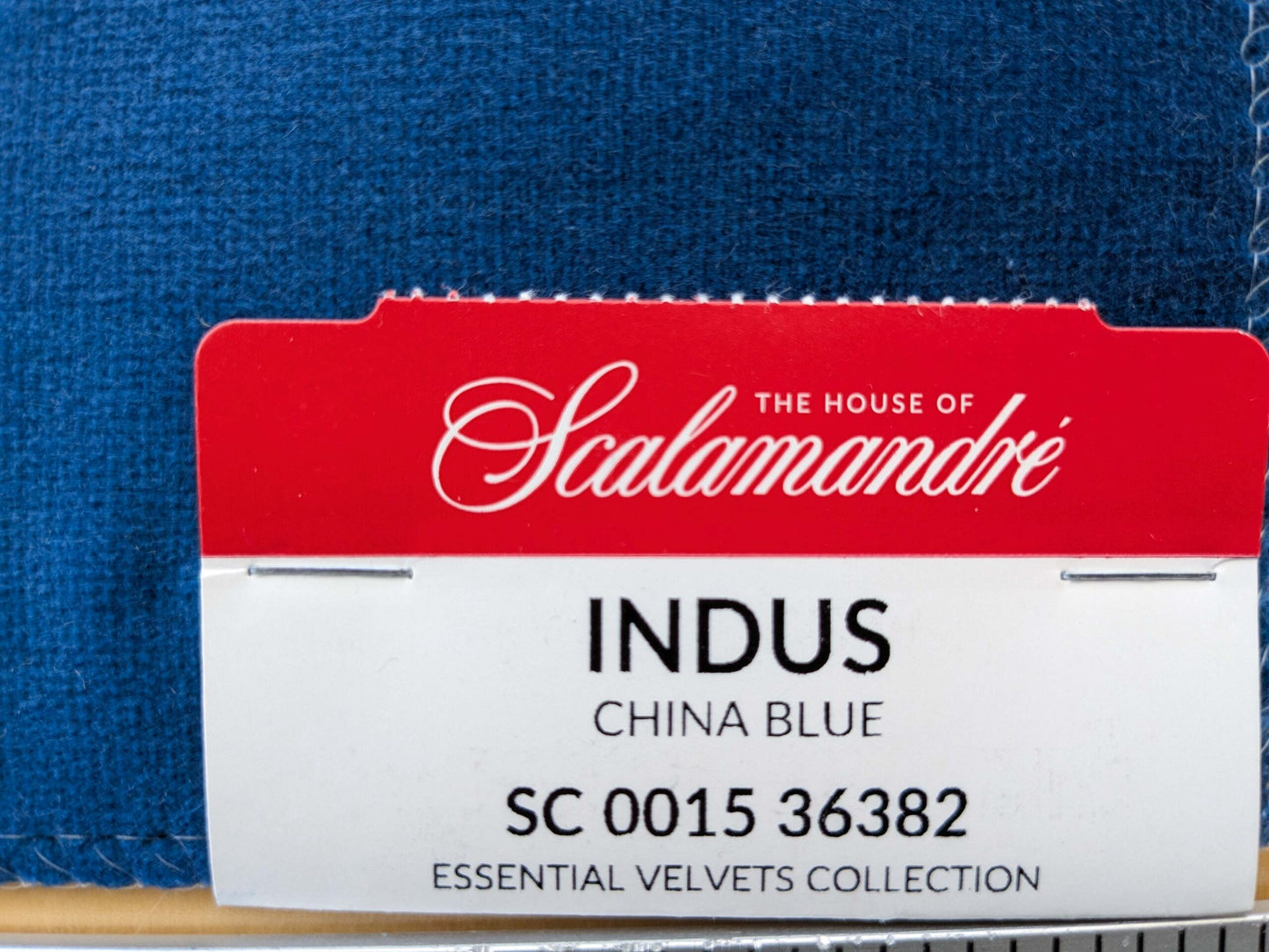 Special Order Scalamandre Indus China Blue Plain Solid Cotton MSRP USD 240/y