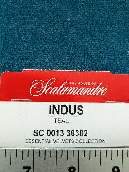 Special Order Scalamandre Indus Teal Blue Green Plain Solid Cotton MSRP USD 240/y