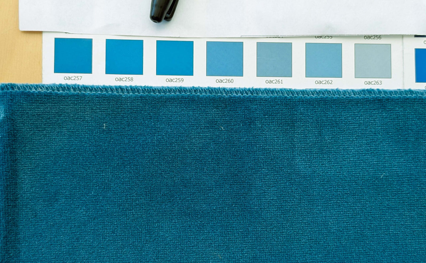 Special Order Scalamandre Indus Teal Blue Green Plain Solid Cotton MSRP USD 240/y