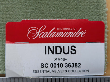 Special Order Scalamandre Indus Sage Green Plain Solid Cotton MSRP USD 240/y