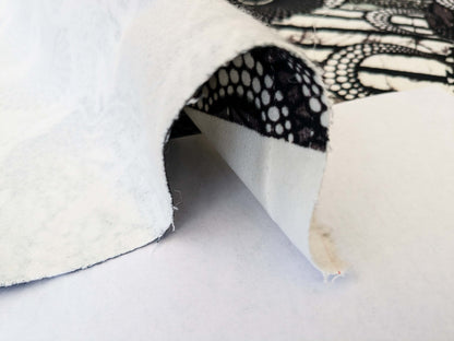 1 EV52 1.2y x 58.25"wide Scalamandre Lelievre Paris Jean Paul Gaultier Meltingpot Graphite Abstract Art Deco Suzani Classic Novelty Black and White MSRP USD450+