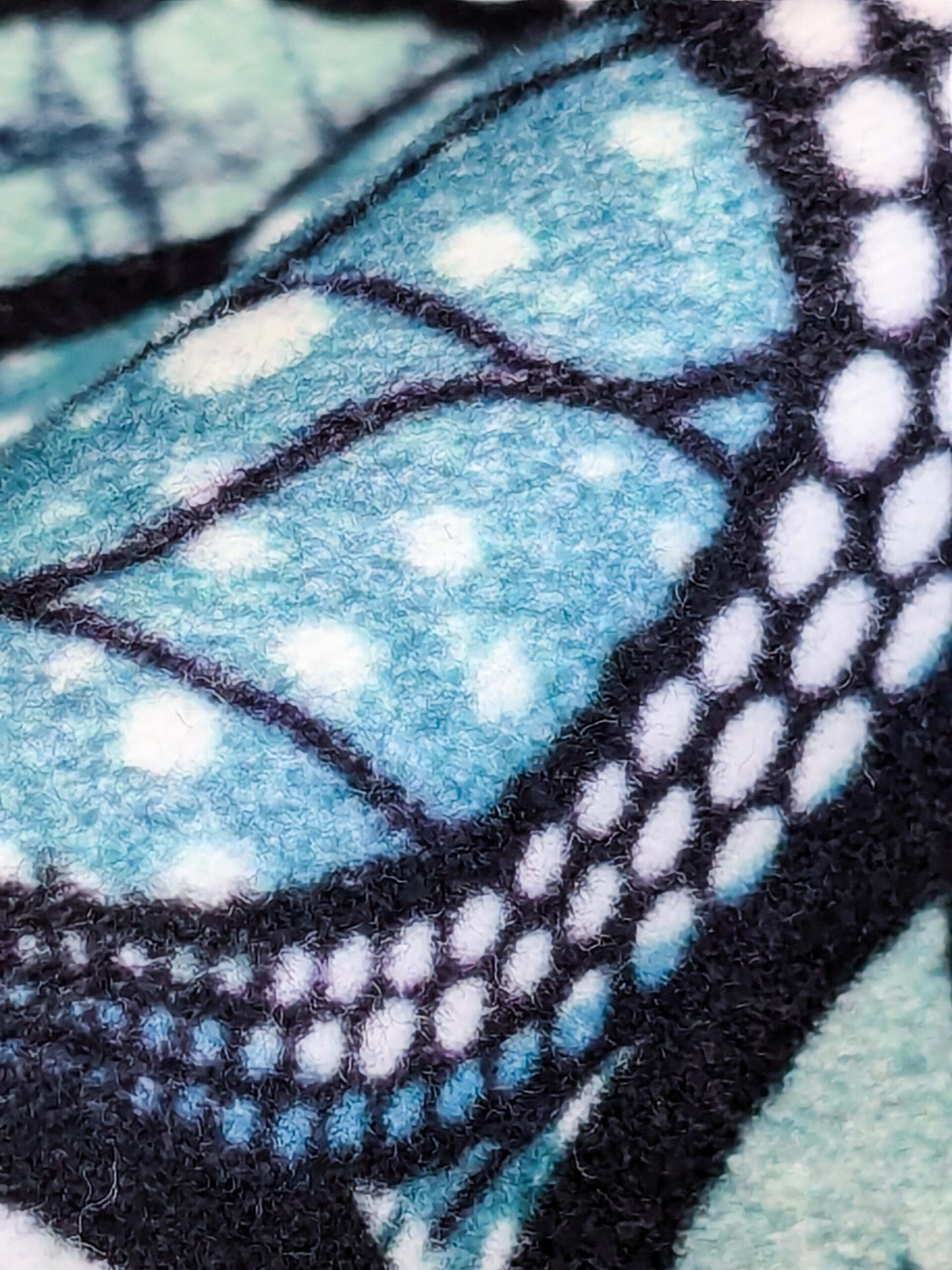 3 EV52 1.2y x 58"wide Scalamandre Lelievre Paris Jean Paul Gaultier Meltingpot Aqua Abstract Art Deco Suzani Classic Novelty Blue Black White  MSRP USD450+