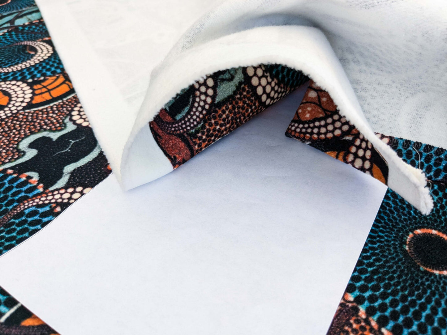 4 EV52 1.2y x 58"wide Scalamandre Lelievre Paris Jean Paul Gaultier Meltingpot Terre Abstract Art Deco Suzani Classic Novelty Orange Blue White  MSRP USD450+