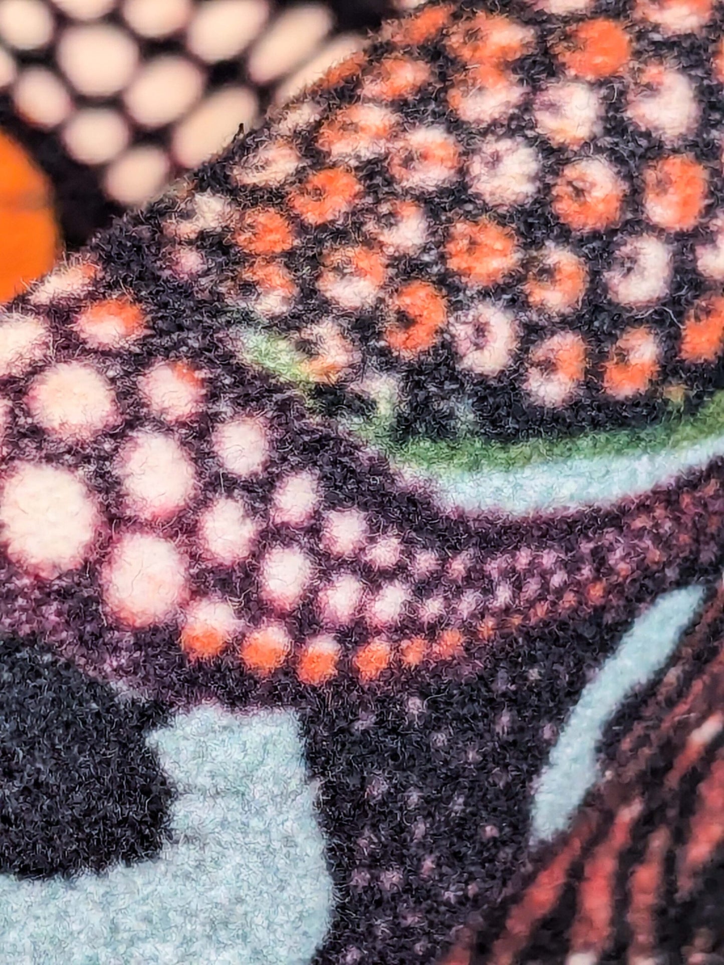 4 EV52 1.2y x 58"wide Scalamandre Lelievre Paris Jean Paul Gaultier Meltingpot Terre Abstract Art Deco Suzani Classic Novelty Orange Blue White  MSRP USD450+