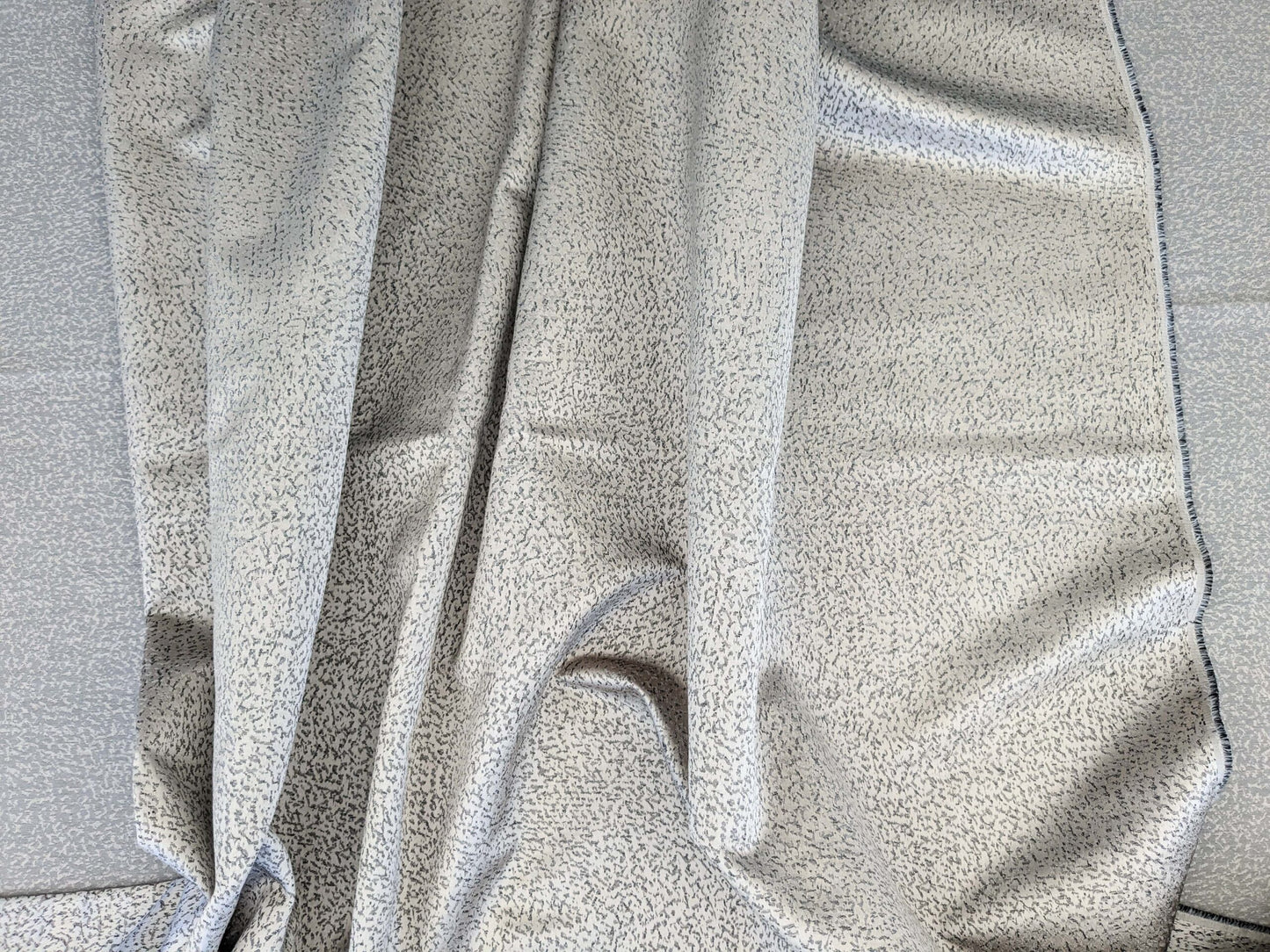 7 EV52 2.4y x 53"wide Scalamandre Christian Fischbacher Stardust Champagne Gray Small Scale Texture MSRP USD 400+/y